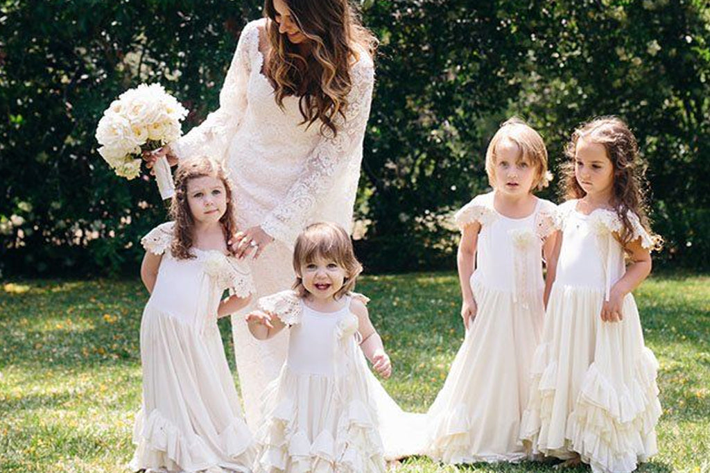 Ivory childrens clearance bridesmaid dresses