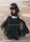 Hannah Rose Vintage black flower girl dress