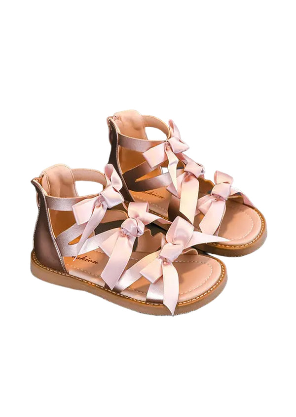 girls pink gladiator sandals