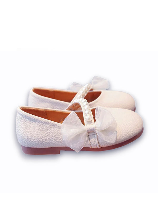 girls mary jane shoes in ivory