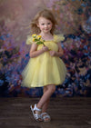 yellow tulle dress toddler,  yellow tutu dress for baby girl,  yellow tulle dress short,  yellow tulle birthday dress, little girls yellow summer dress