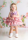 Vintage Ruffle Floral Dress