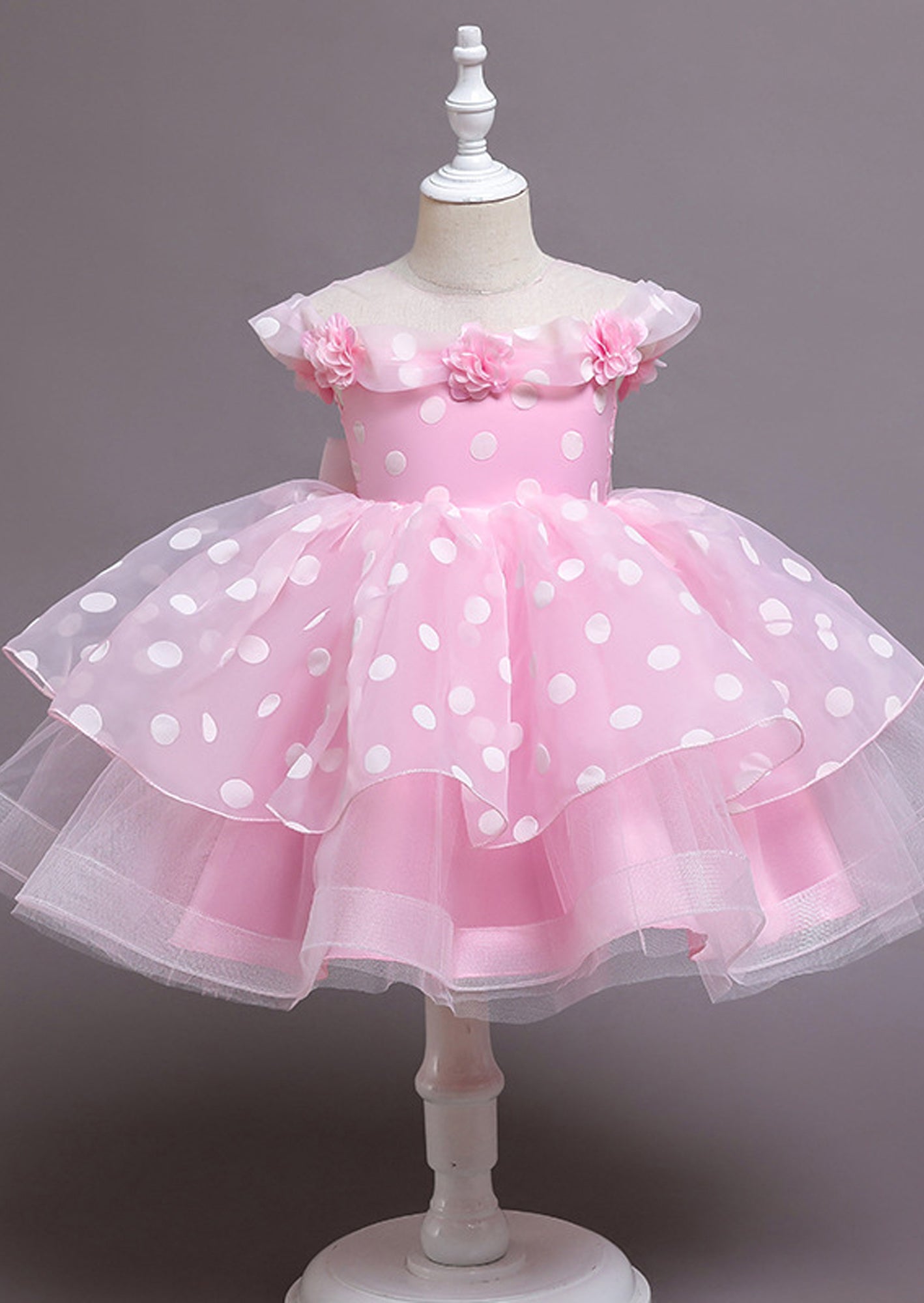 Hannah Rose Vintage Boutique Pink Bows Girls Twirl Dress - Hannahrosevintage.com 4T / Pink Bow Print