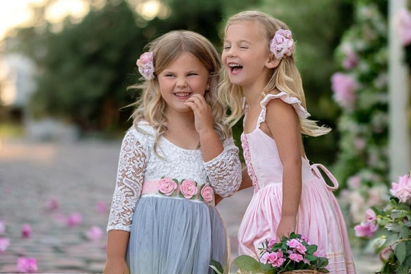 Stylish Elegance: The Best Grey Flower Girl Dresses for Wedding Season!