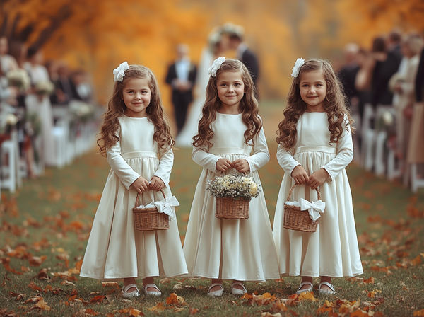 Long Sleeve & Winter Flower Girl Dresses