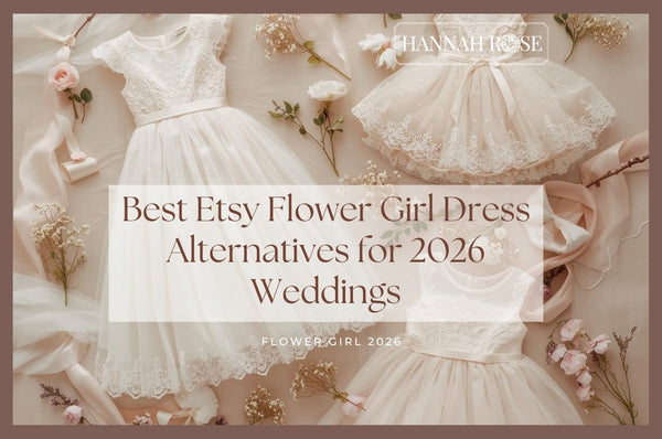 Best Etsy Flower Girl Dress Alternatives for 2026 Weddings - Hannah Rose Vintage Boutique