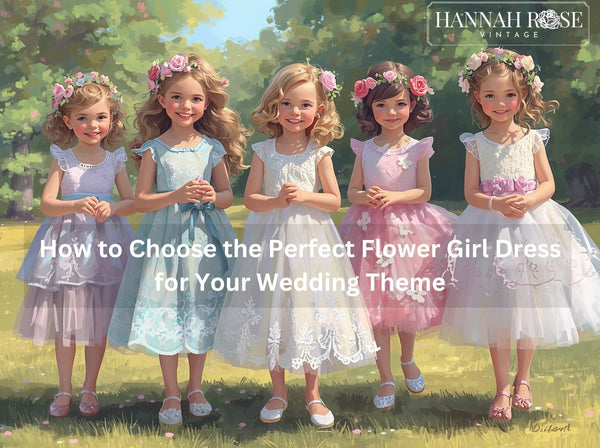 How to Choose the Perfect Flower Girl Dress for Your Wedding Theme - Hannah Rose Vintage Boutique