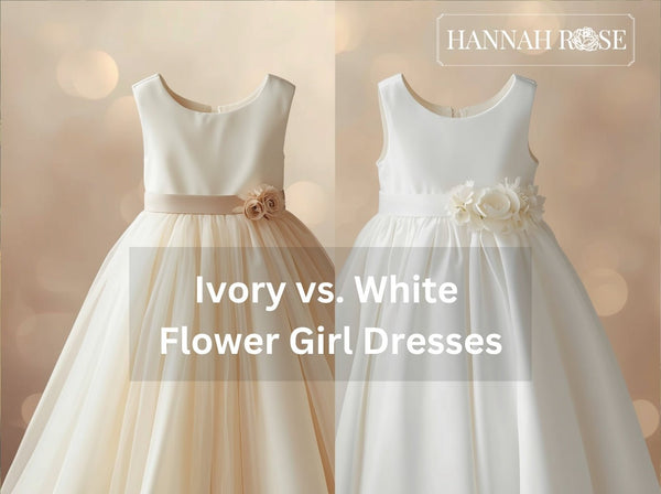 Ivory vs. White Flower Girl Dresses: Which Fit Your Wedding Best - Hannah Rose Vintage Boutique