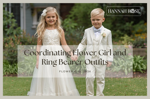 Matching Siblings: Coordinating Flower Girl and Ring Bearer Outfits - Hannah Rose Vintage Boutique