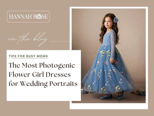 The Most Photogenic Flower Girl Dresses for Wedding Portraits - Hannah Rose Vintage Boutique