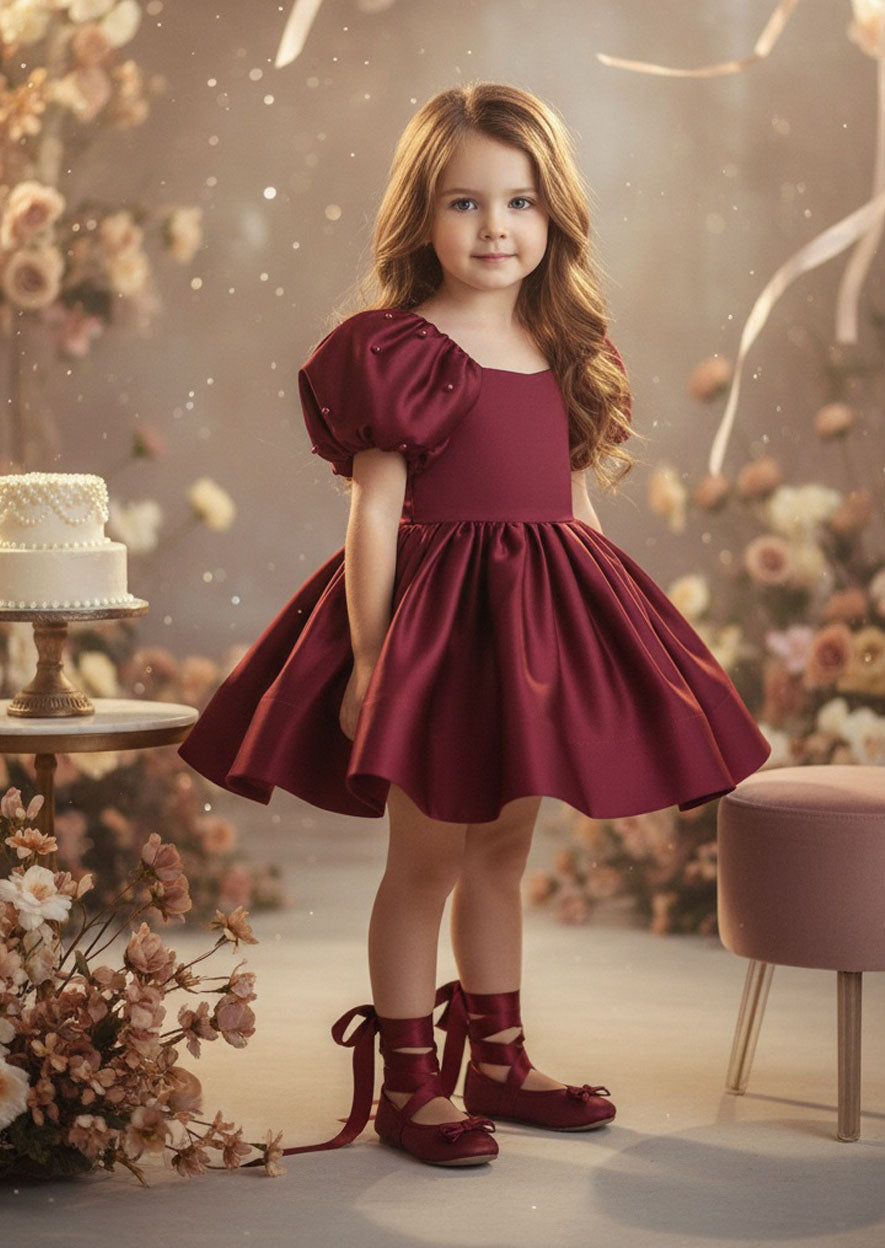 Eloise Dress in Burgundy