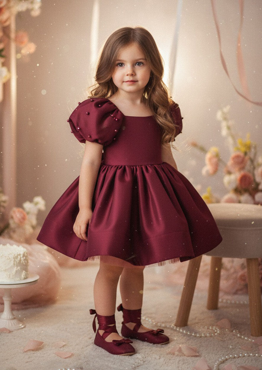 Eloise Dress in Burgundy