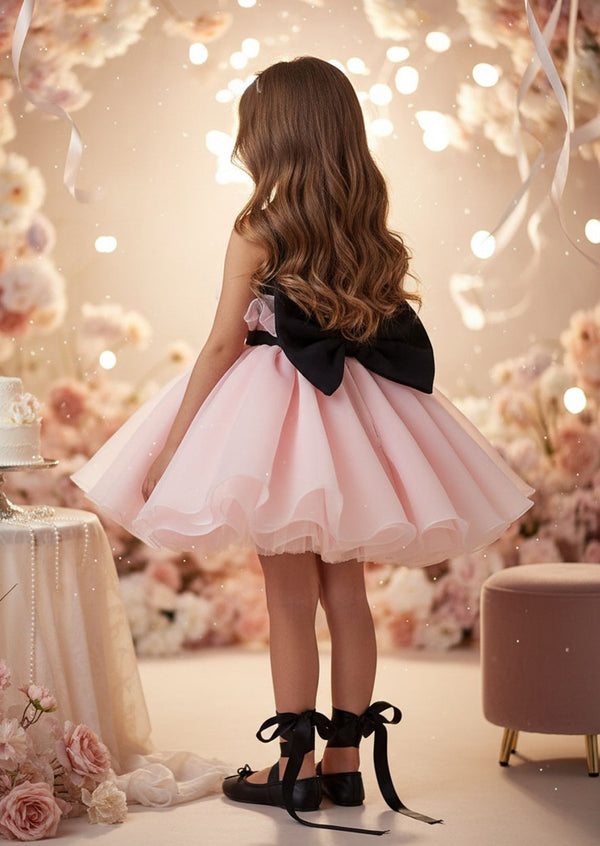 Saraphine Dress in Pink Black