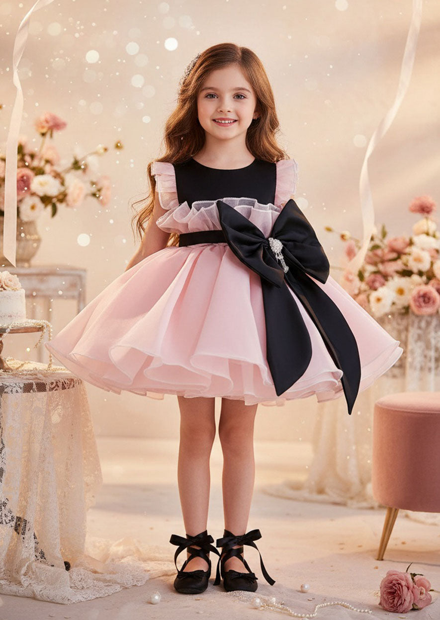 Saraphine Dress in Pink Black