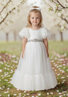 Elegant White Flower Girl Dresses  Vintage Modern Elegant Weddings
