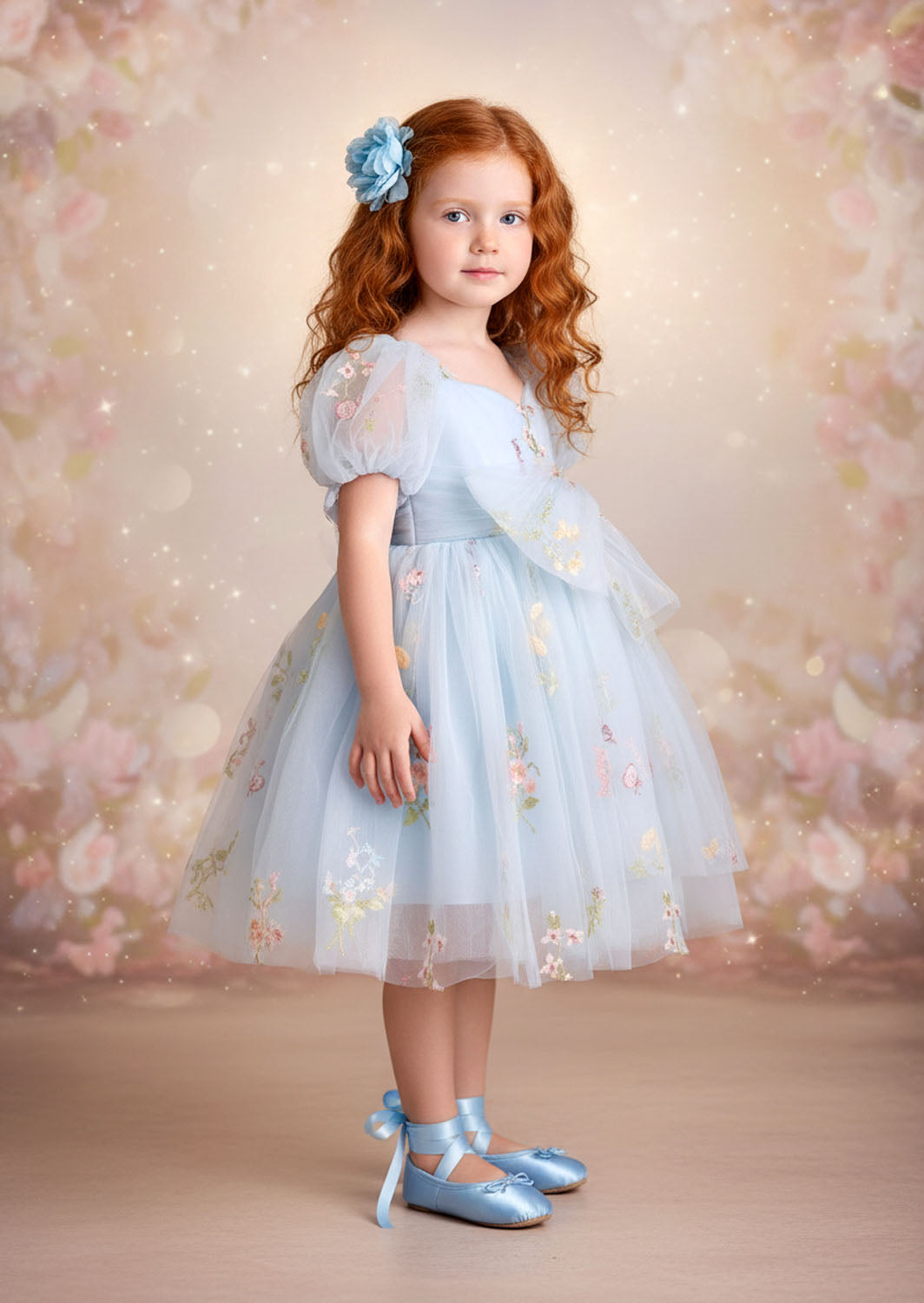 Garden Fairy Dress in Blue