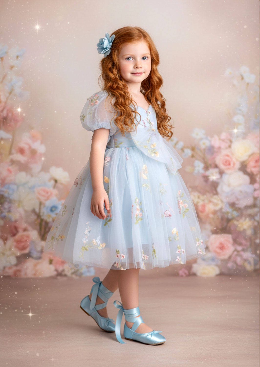 Garden Fairy Dress in Blue