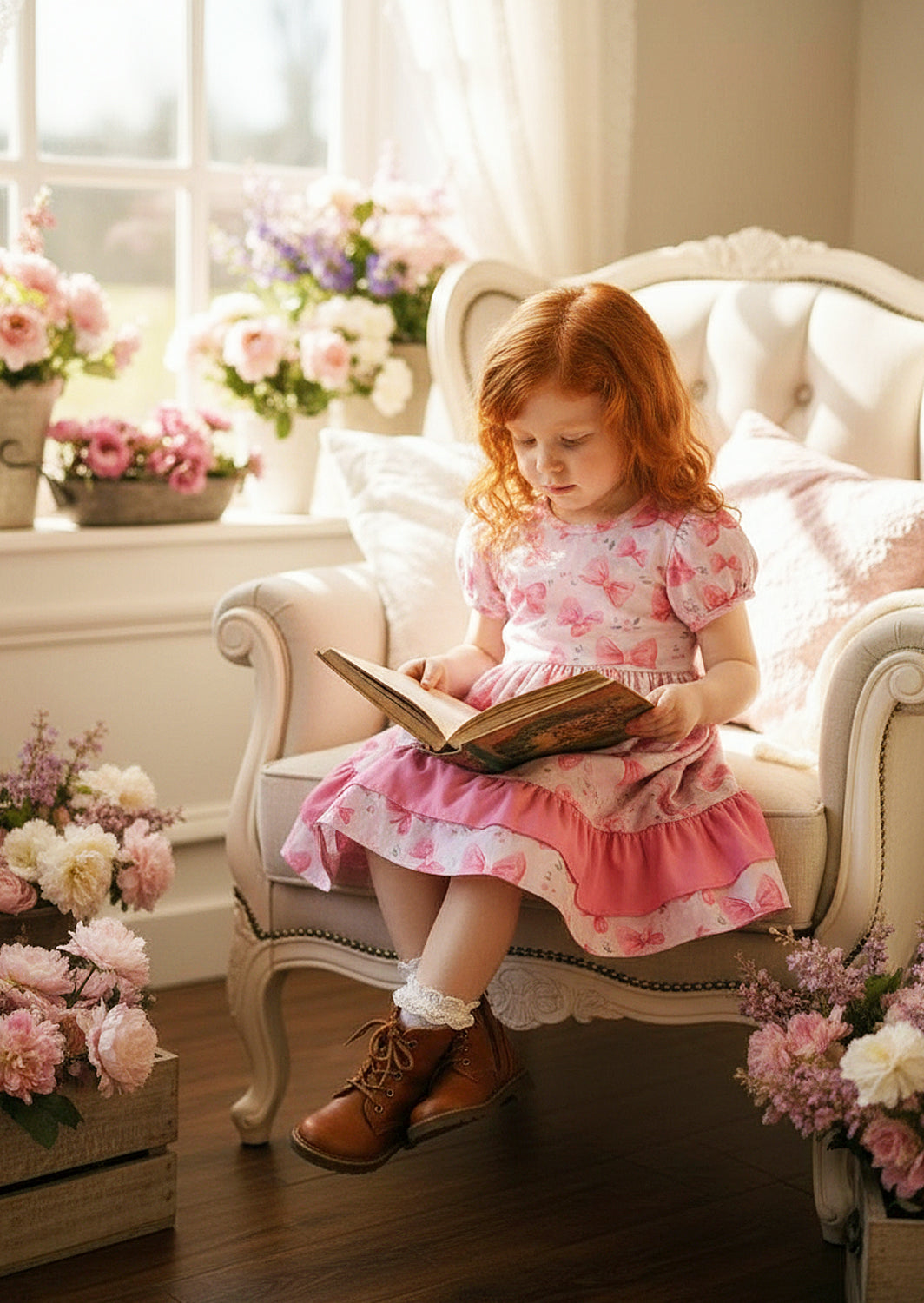 Pink Barbie Bows Birthday Dress