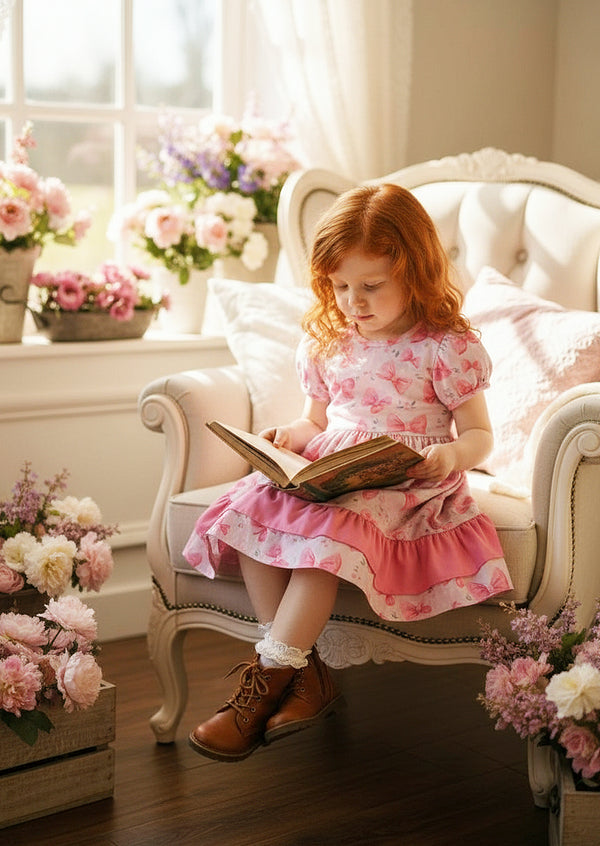 Pink Barbie Bows Birthday Dress