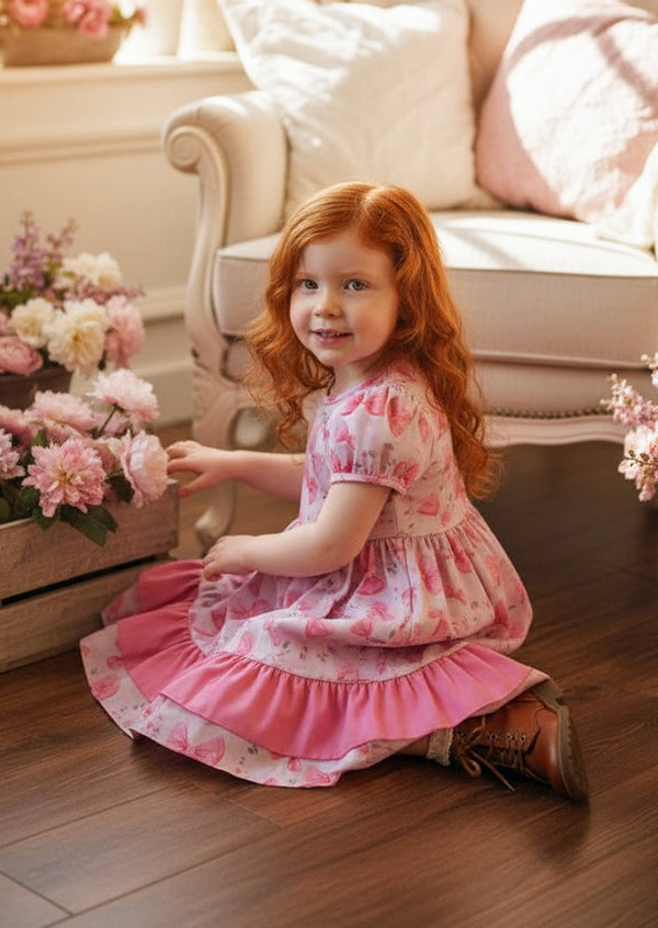 Pink Barbie Bows Birthday Dress