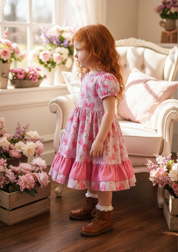 Pink Barbie Bows Birthday Dress