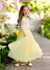 Spring Summer Flower Girl Dresses in Yellow