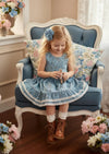 Toddler Summer Twirl dress in blue