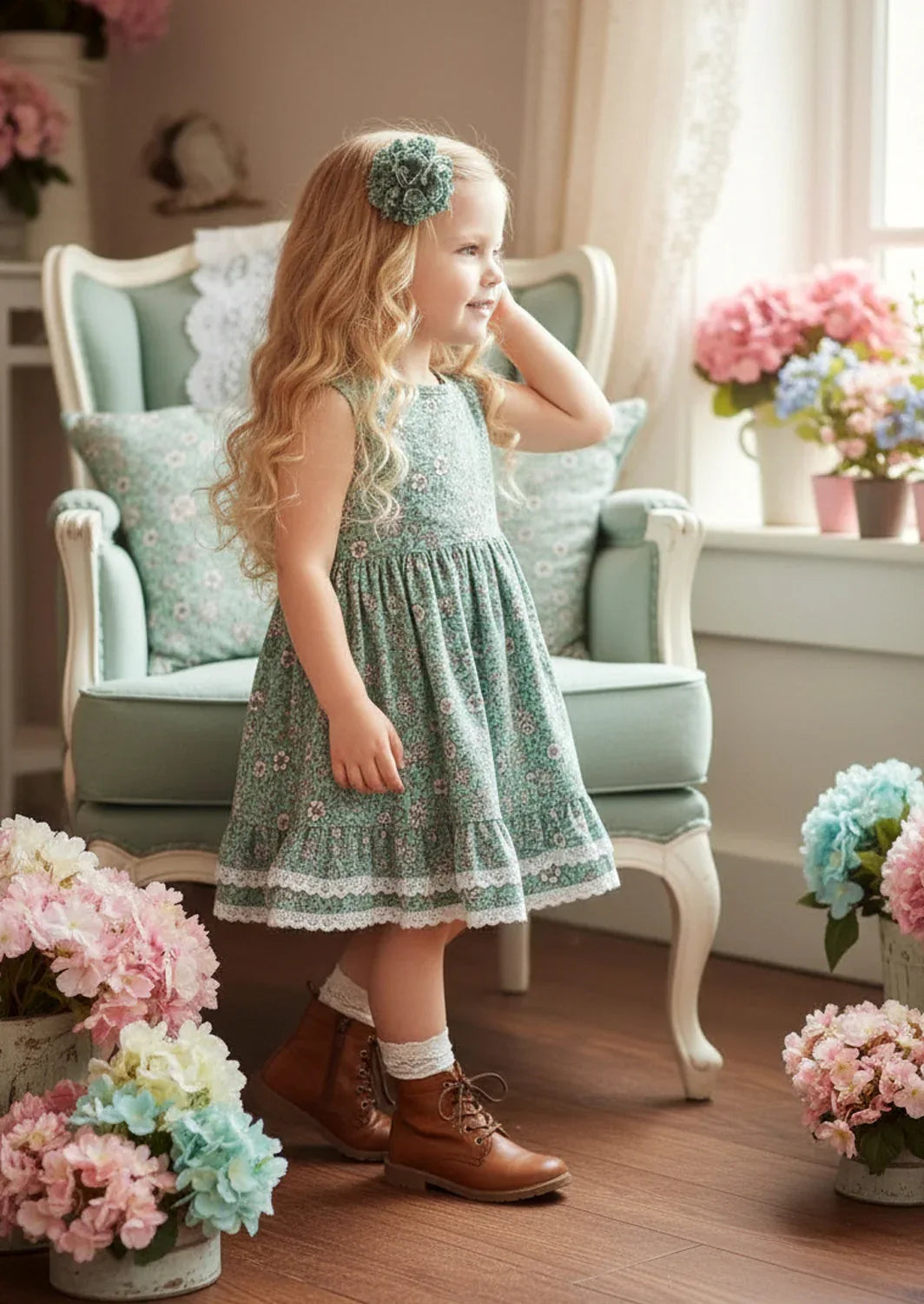 toddler and girls twirl dresses