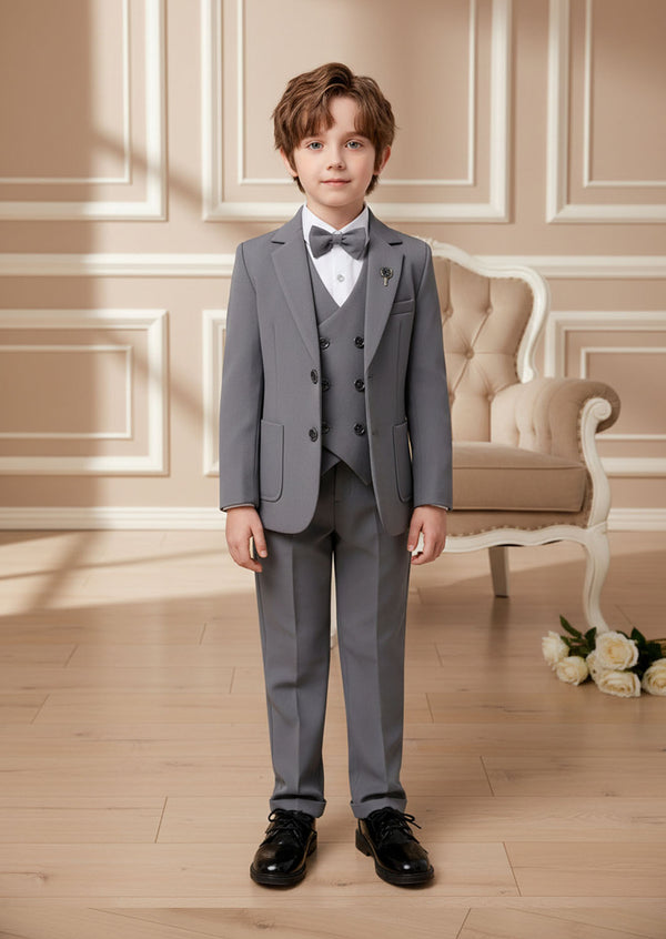 Boys Ellingwood Ring Bearer Suit · 4 Piece in Gray