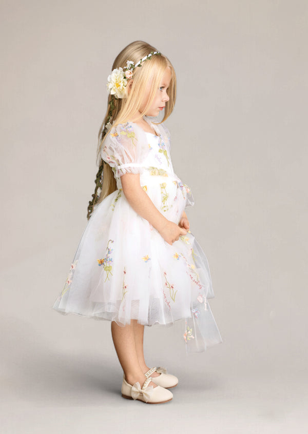 Hannah Rose Fairy in the Garden Dress - White