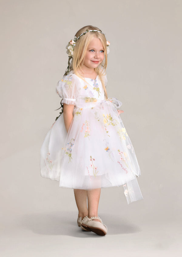 Hannah Rose Fairy in the Garden Dress - White