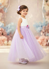 Sleeveless Toddler Boho Lavender Flower Girl Dresses Spring Weddings