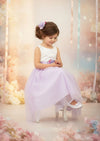 Sleeveless Toddler Boho Lavender Flower Girl Dresses Spring Weddings