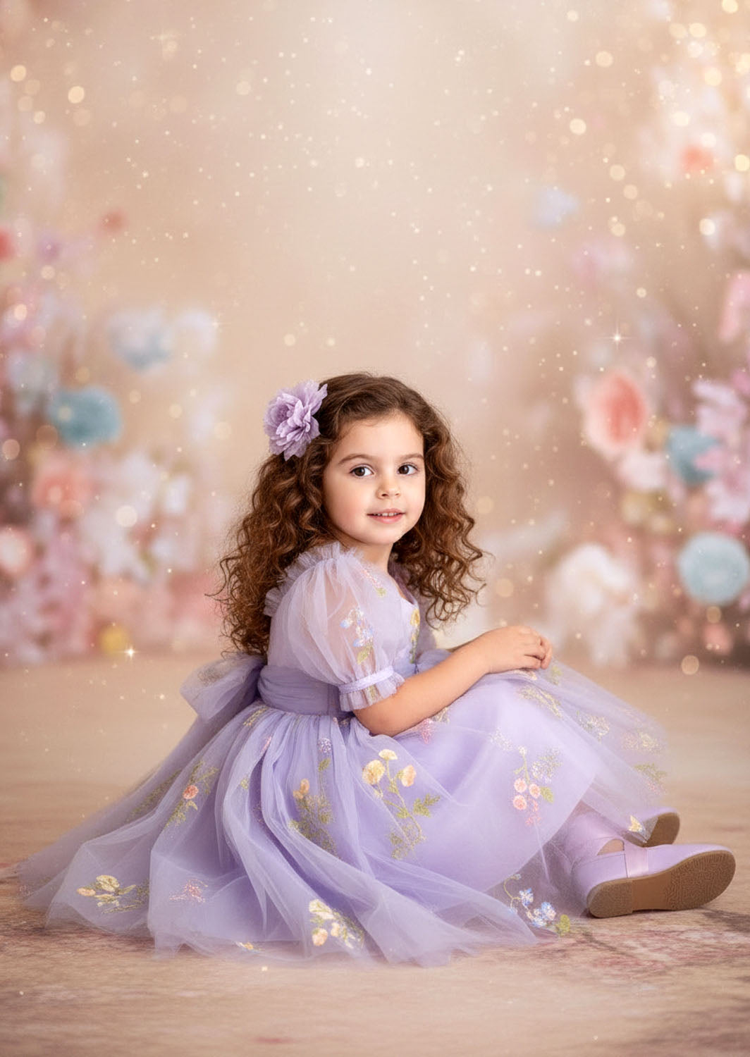 Garden Fairy Dress in Lavender