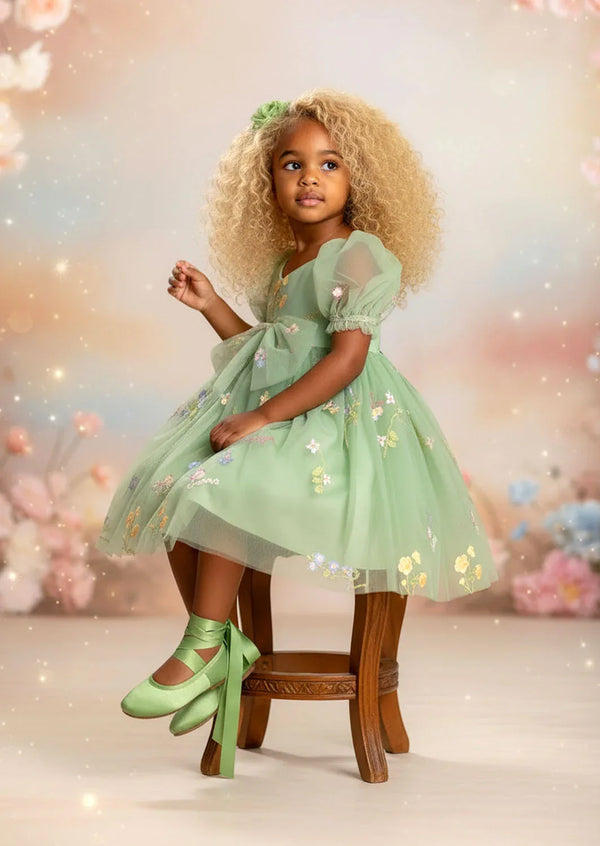 Garden Fairy Dress in Sage