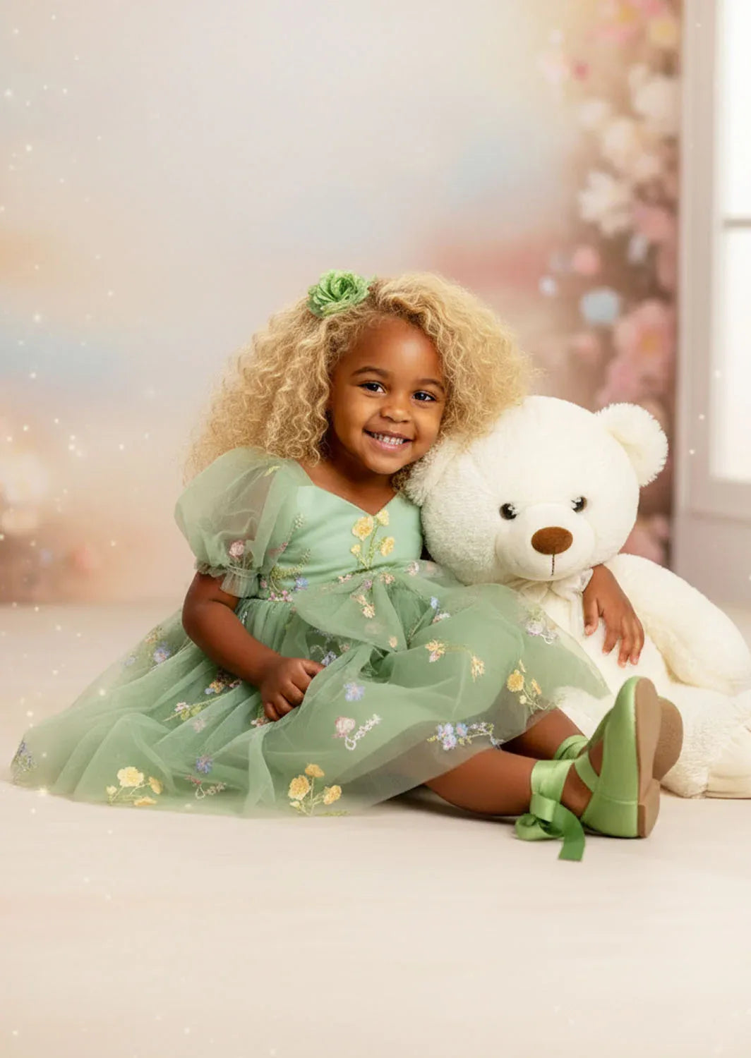 Garden Fairy Dress in Sage