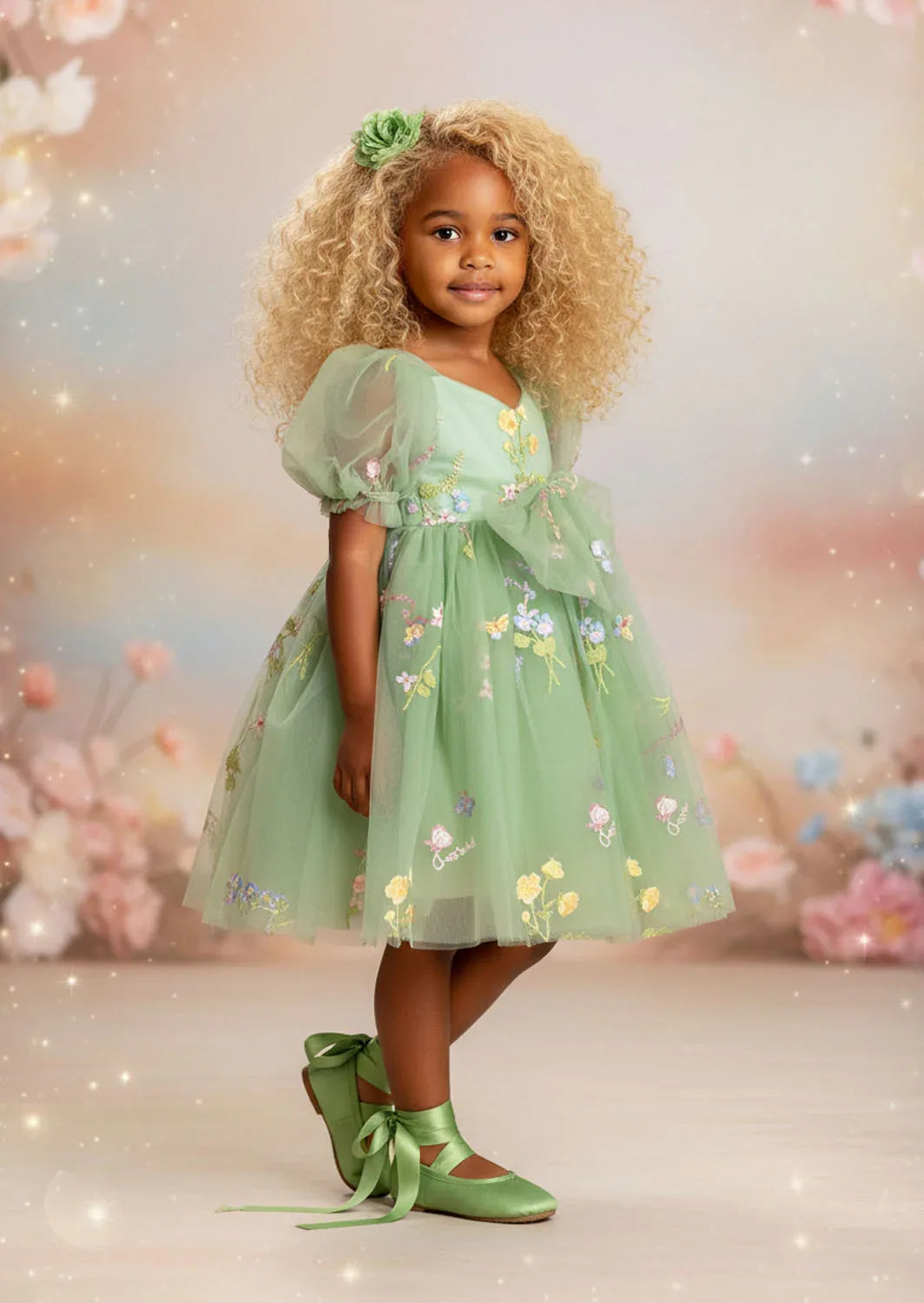 Garden Fairy Dress in Sage