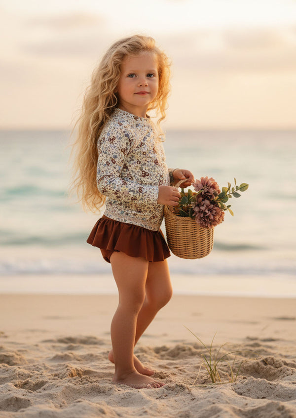 Moana 2 Piece Swimsuit in Terracotta