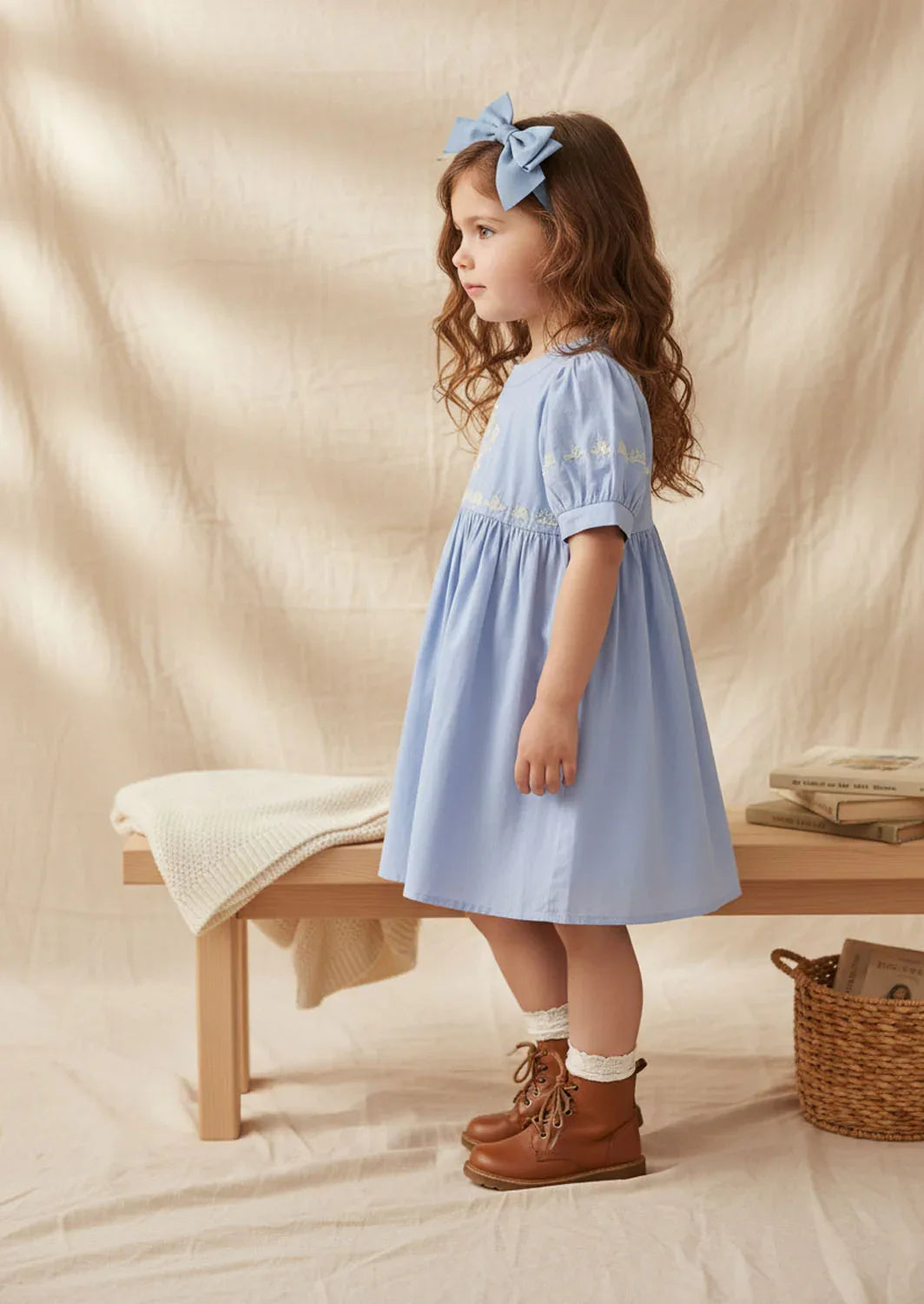 Wren Dress in Blue