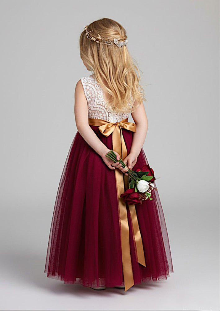 Sleeveless Burgundy Rustic Boho Dress