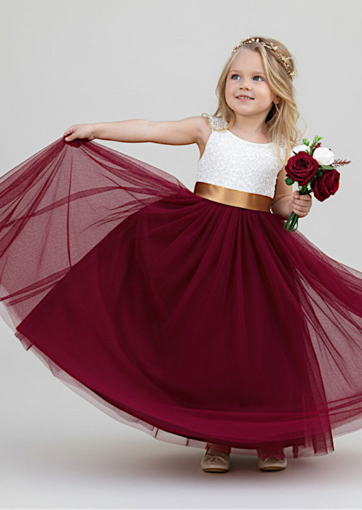 Sleeveless Burgundy Rustic Boho Dress