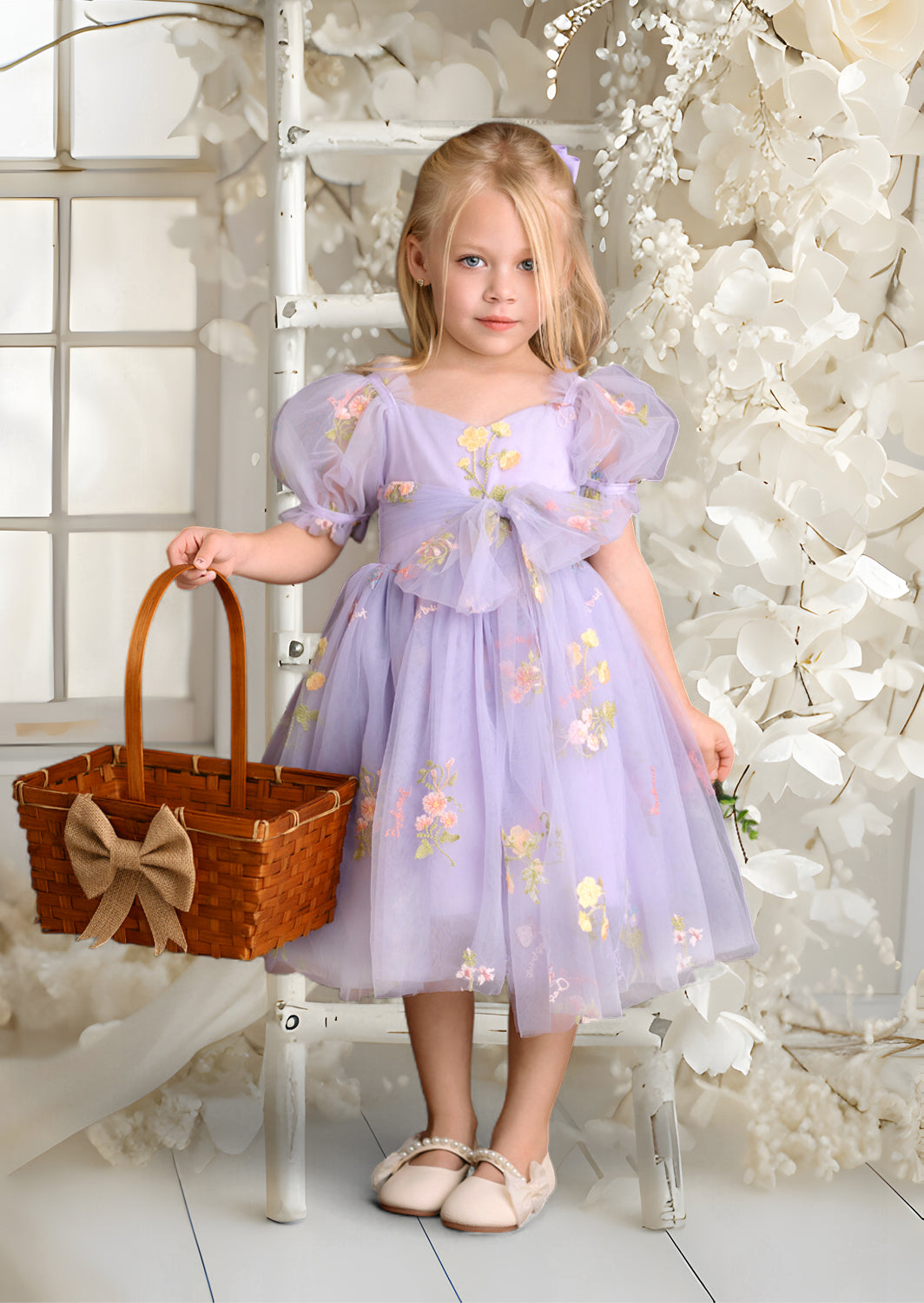 Hannah Rose Fairy in the Garden Dress - Lavender