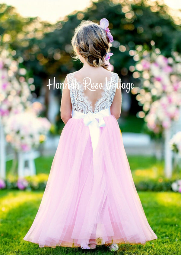 Light Pink Flower Girl Dresses