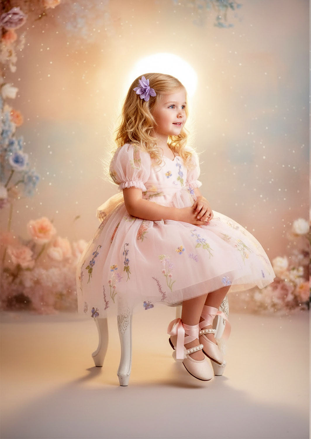 Garden Fairy Dress in Pink