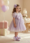 Sugar Plum Sparkle Dress in Lavender Sequin