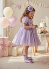 Sugar Plum Sparkle Dress in Lavender Sequin
