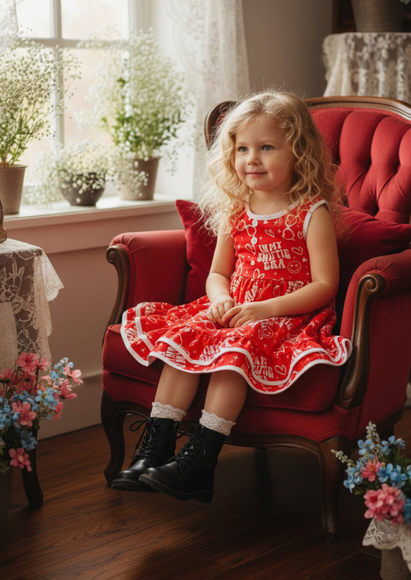 Toddler girl Taylor Swift inspired birthday party dress