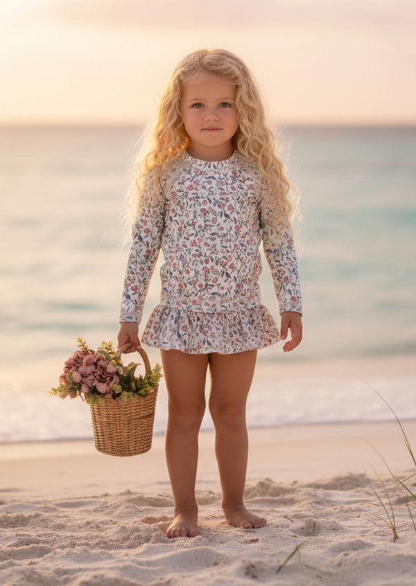 Moana 2 Piece Swimsuit in Multi Print