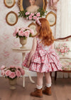Vintage Florals Ruffled Dress