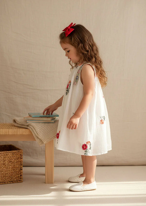 Whimsey Embroidered Textured Dress